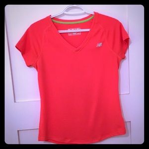 New Balance Pink Short Sleeve Activewear Top